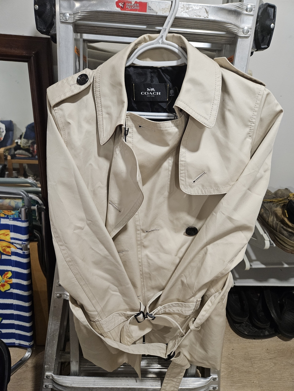 Coach Men’s Beige Trench Coat
